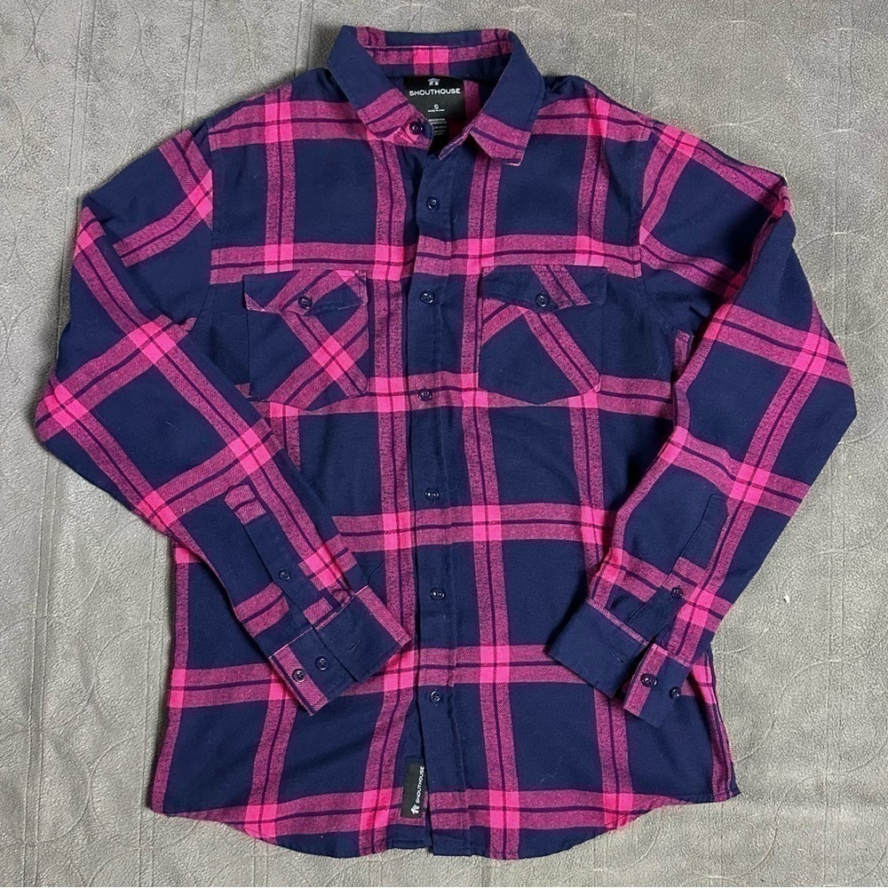 Men’s Shouthhouse button up shirt S navy/pink